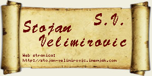 Stojan Velimirović vizit kartica